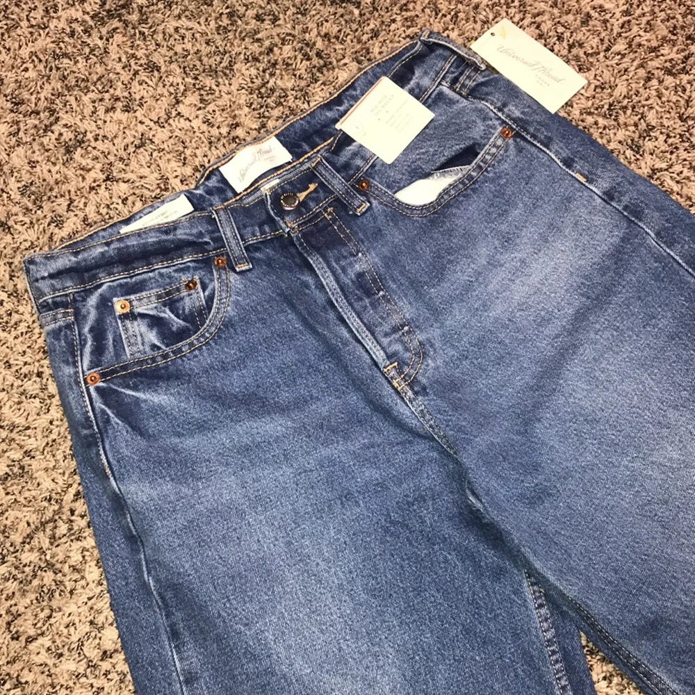 🐠Universal Thread Mid Rise 90’s Baggy Cuff Jeans Size 4 Long | NWT - Picture 2 of 8